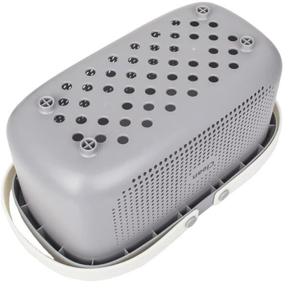 Plastic Shower Caddy Tote Storage Basket with Handle for Bathroom Dorm Room - Picture 5 of 7